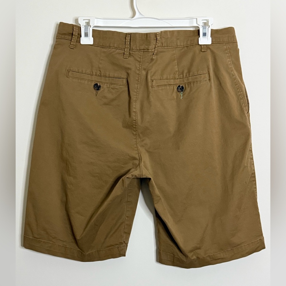 {Goodfellow & Co}-Size:34-Men's Brown Flat Front Shorts - Picture 2 of 4